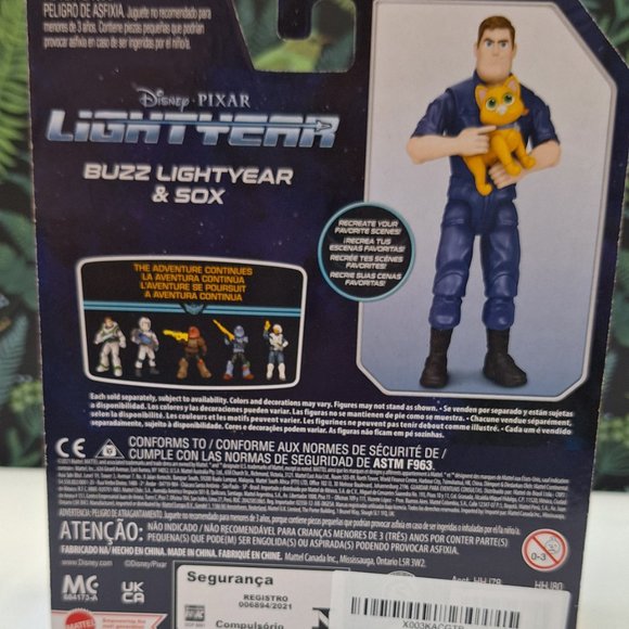 Disney and Pixar Lightyear Jumpsuit Buzz Lightyear Action Figure, 12 Points of A - Picture 2 of 5